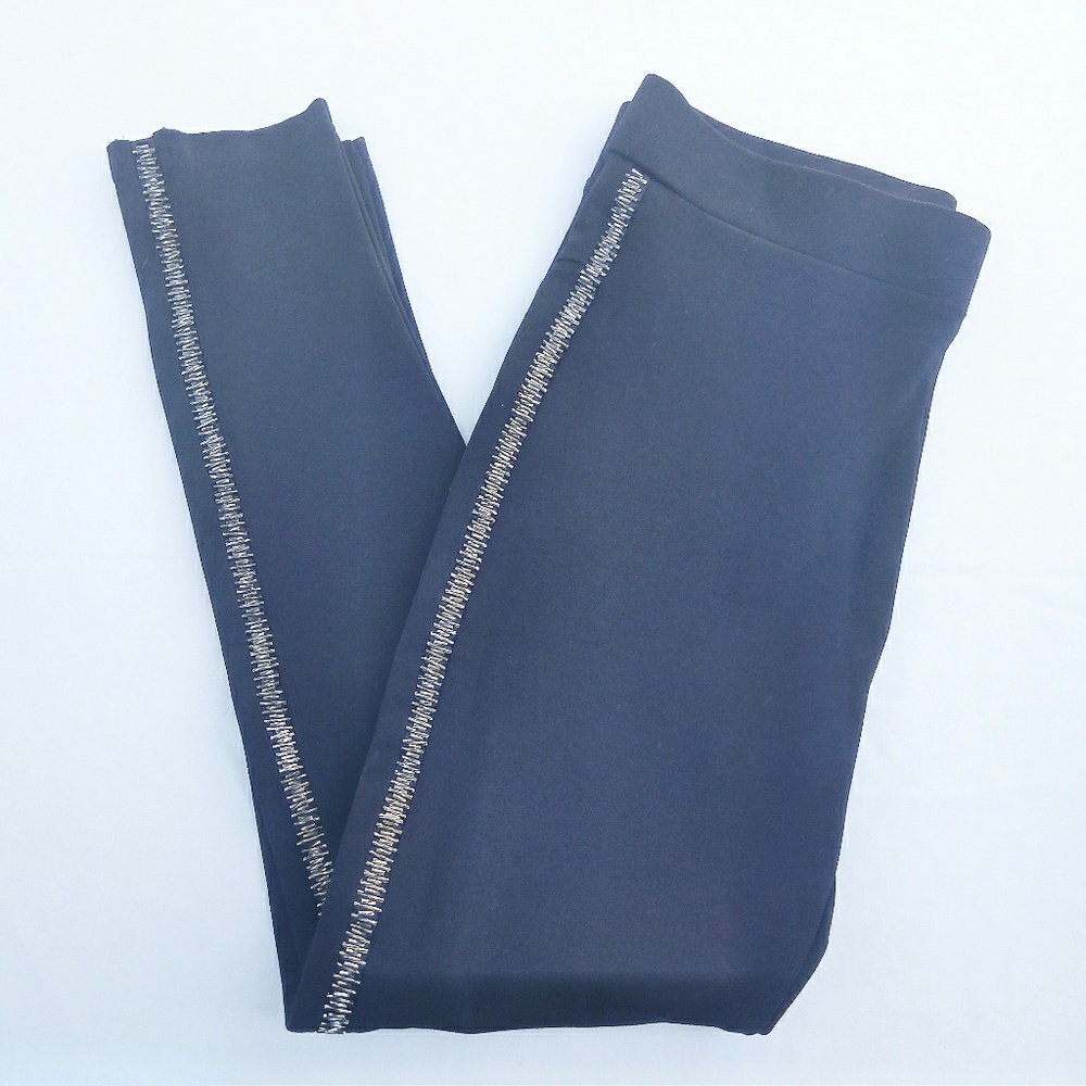 Zara Basic Collection Size Large Beaded Legging